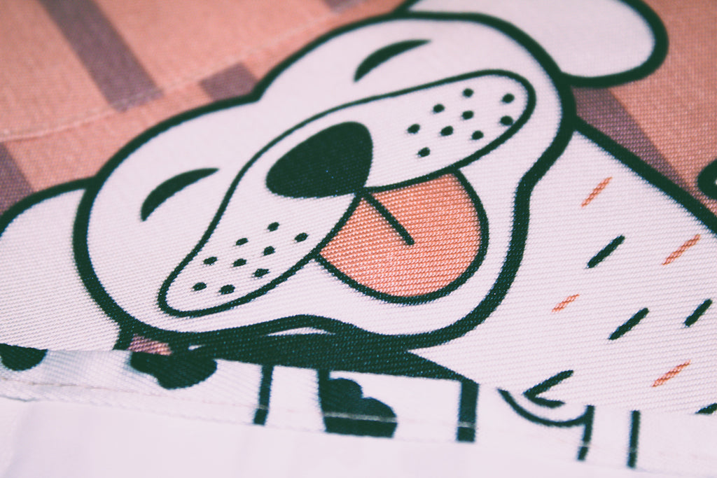 Dog Groomer's Professional Green Apron Waterproof Adjustable Strap Cartoon Dog