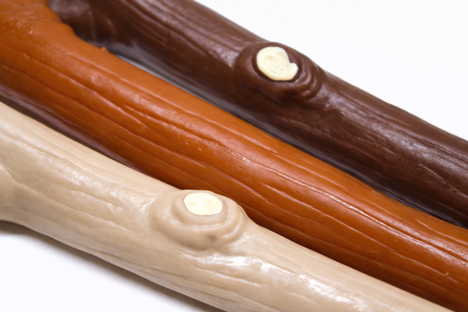 Interactive Squeaky Vinyl Dog Puppy Stick Fetch Chew Toy Random Colour Realistic