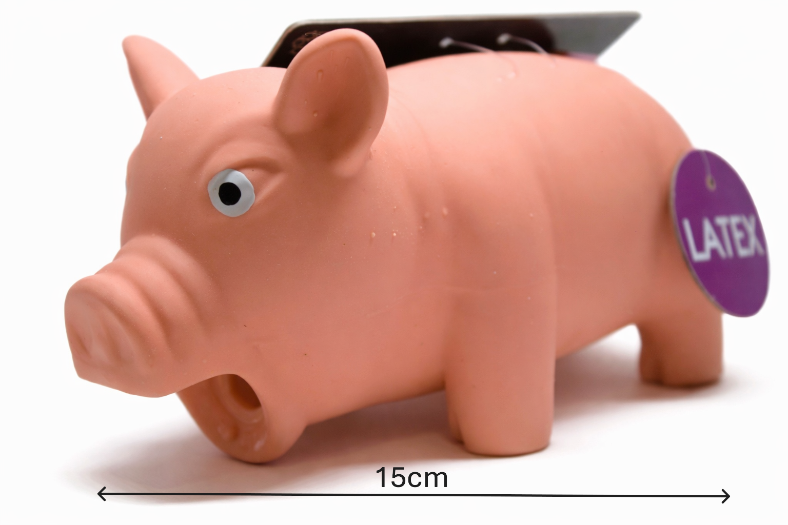 Honking Latex Dog Chew Fetch Toy:Pig Hippo Vinyl Puppy Toy with Squeak