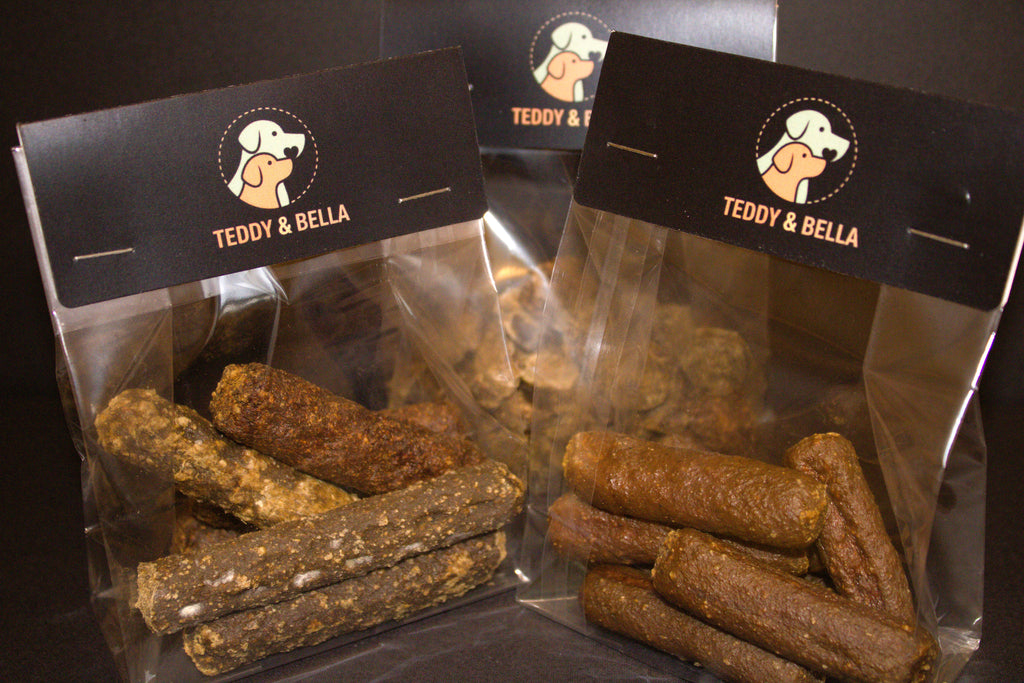 Dried MINI Chicken Sausages Delicious Gourmet Dog Snack 100g