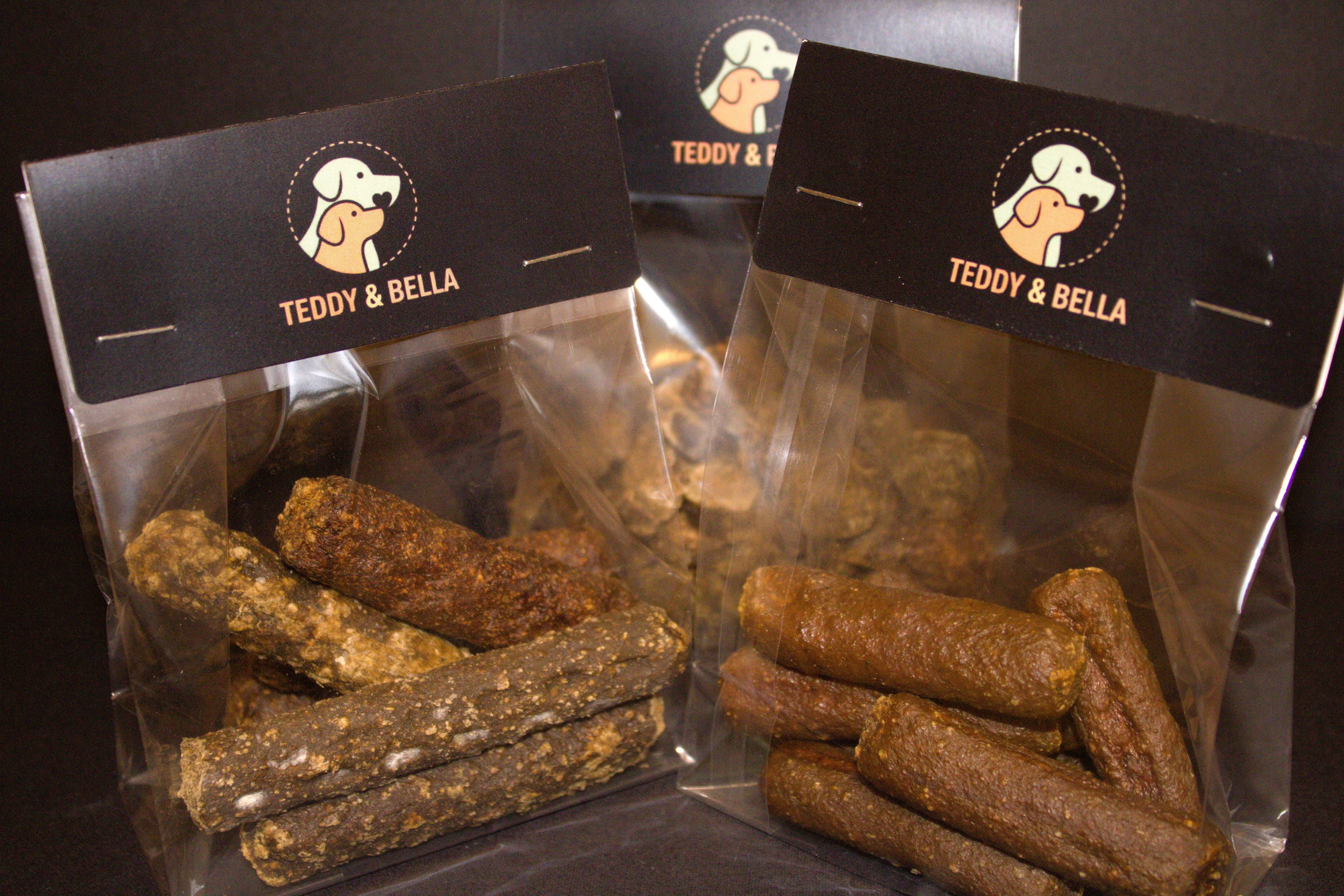 Dried MINI Chicken Sausages Delicious Gourmet Dog Snack 100g