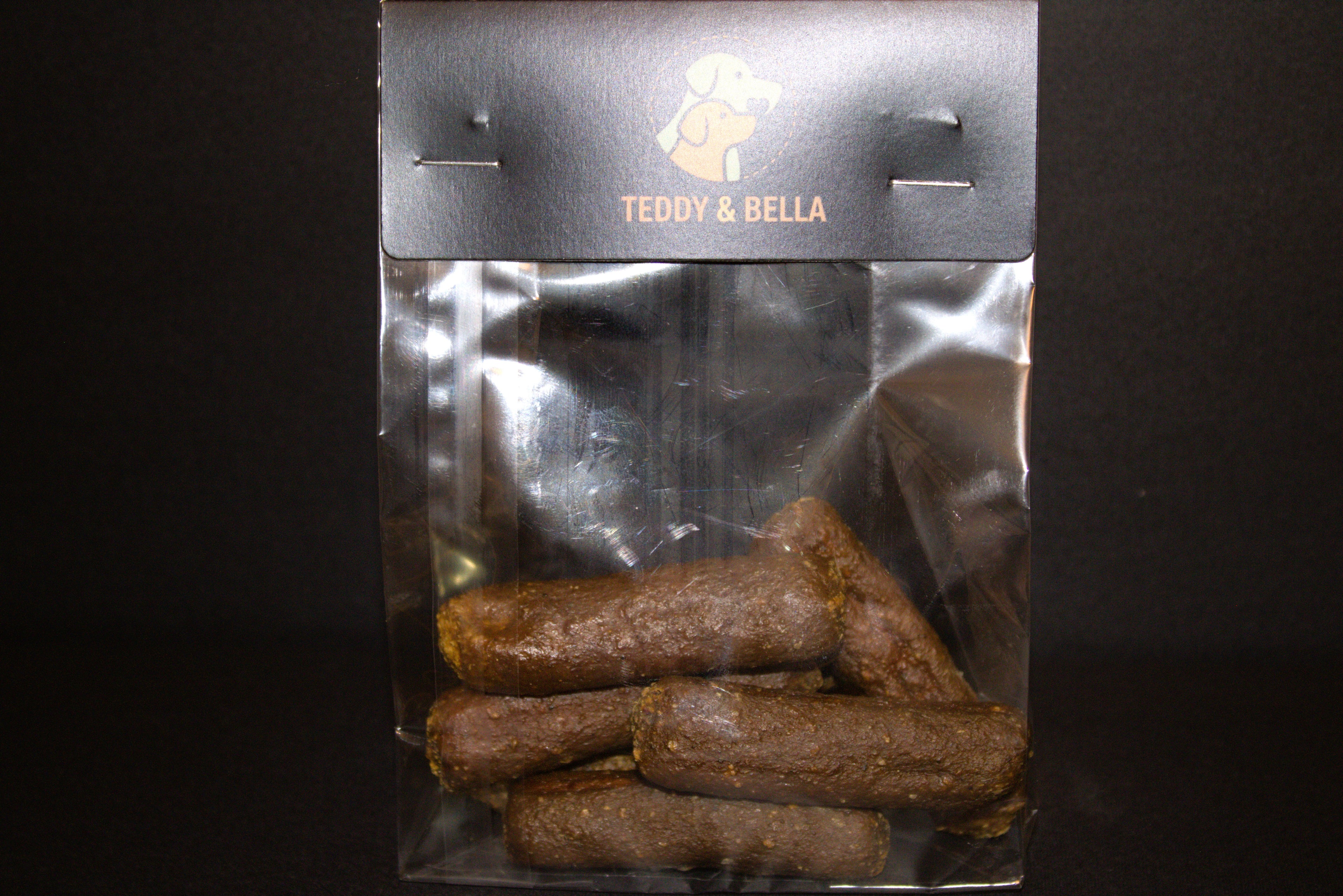 Dried MINI Chicken Sausages Delicious Gourmet Dog Snack 100g