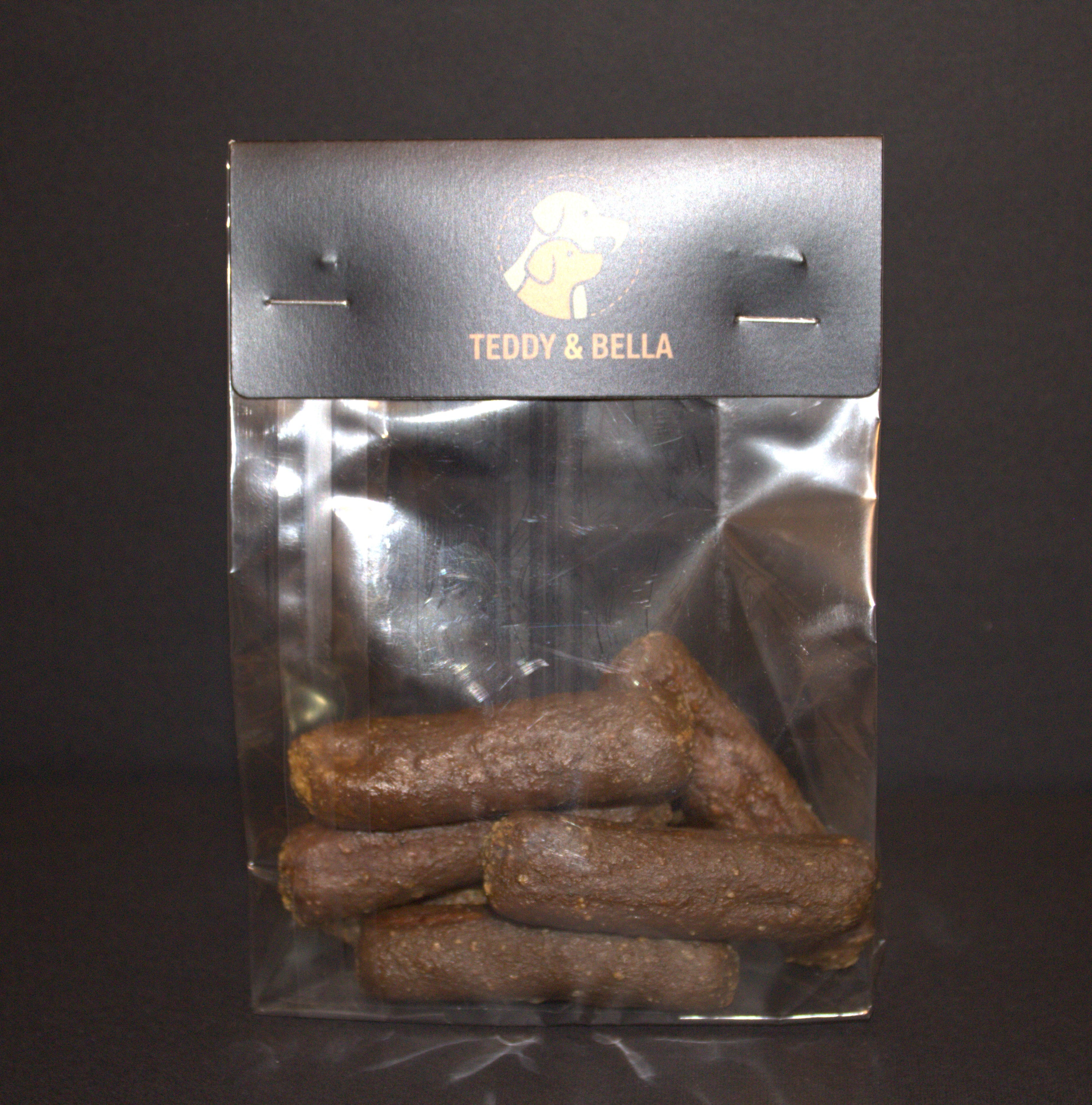 Dried MINI Chicken Sausages Delicious Gourmet Dog Snack 100g