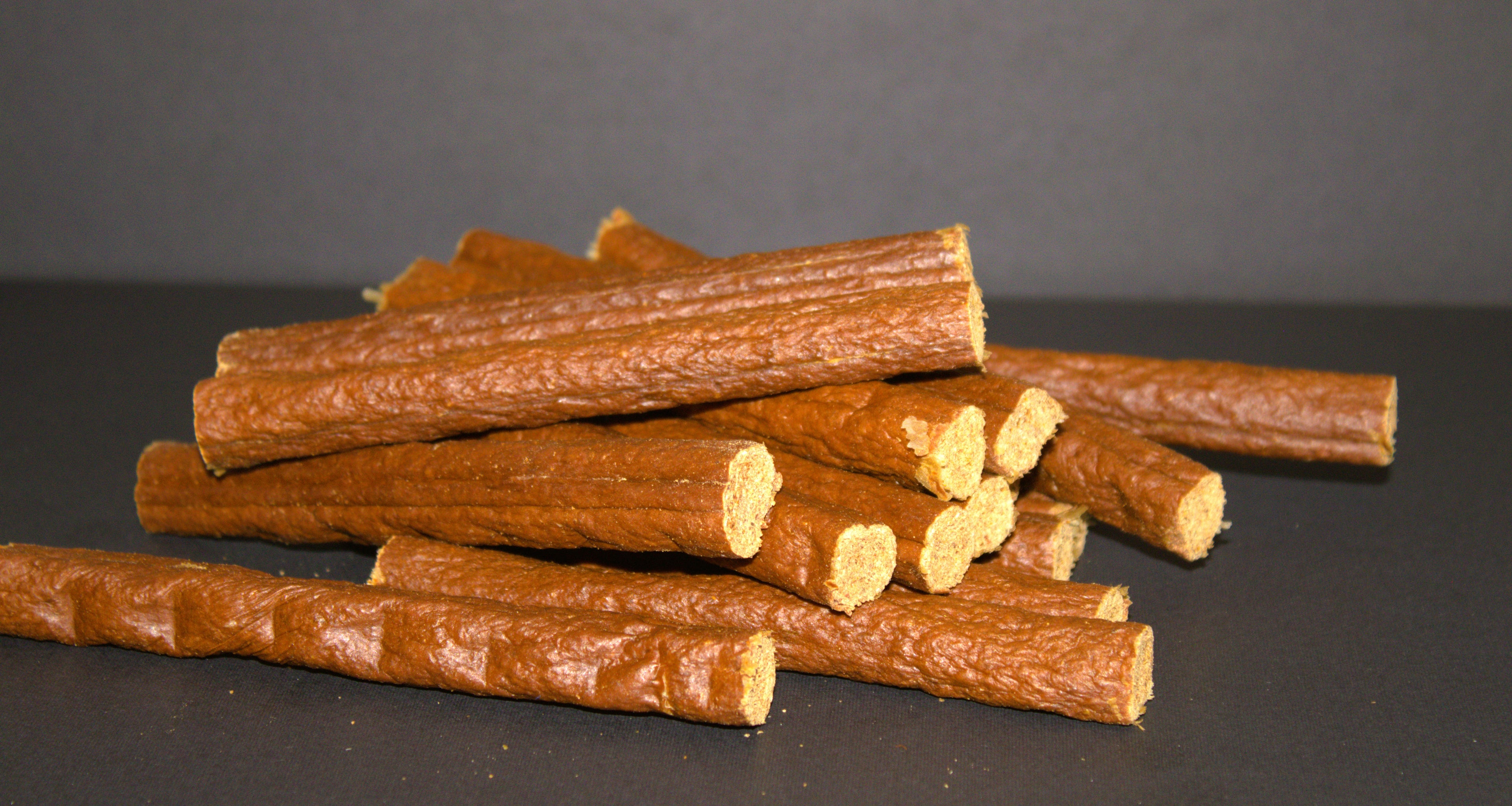 Natural Dog Pet Sausage from Local UK Farm & from Fresh Meat Tripe Salmon Lamb or Black Pudding