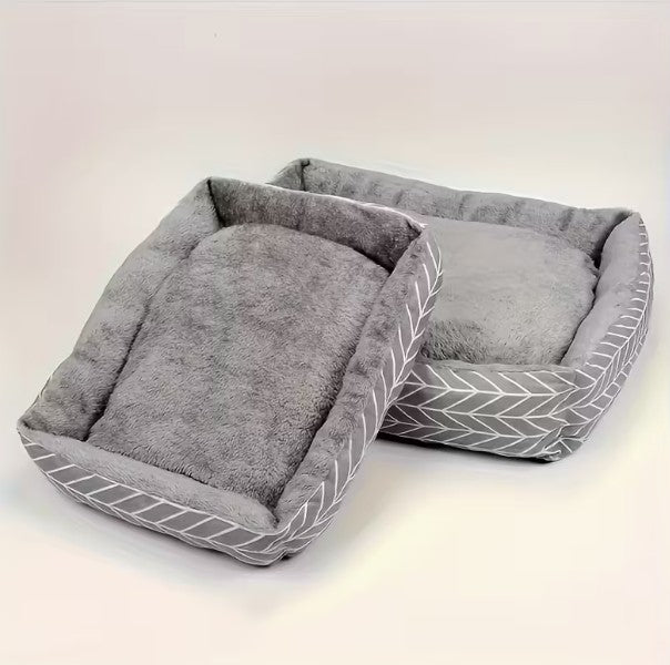 Pet Dog Bed Cat Soft Plush Thick Washable Puppy Cushion Warm Pet