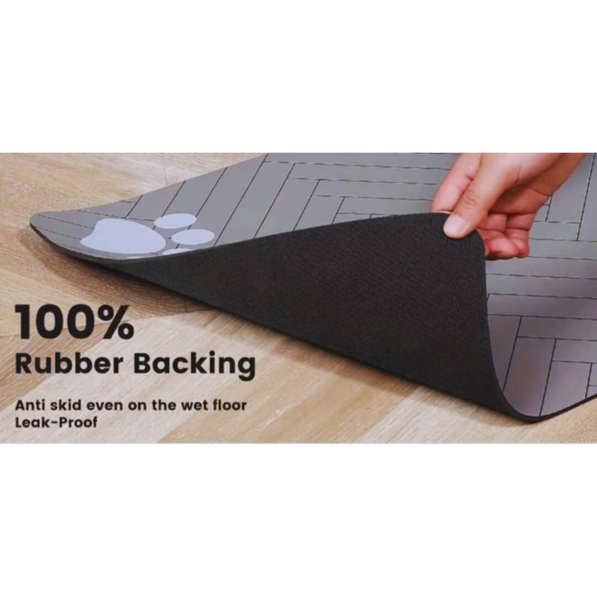 Quick Dry Matt Waterproof Easy to Clean Grey (Size S) (40/29 cm)(7.87/11.47 inc)