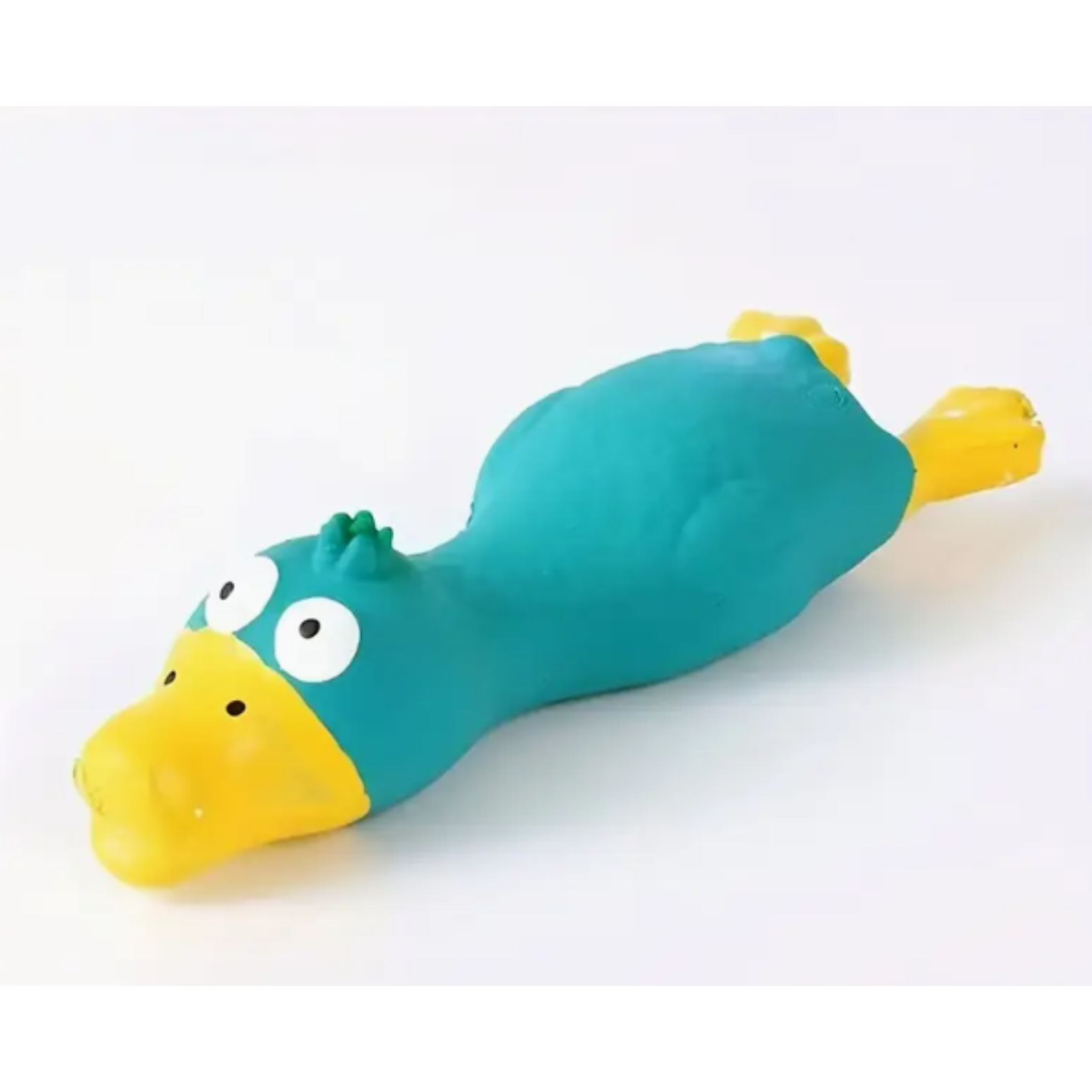 Pet Toy Durable Squeaky Rubber Duck Blue Chew Toy
