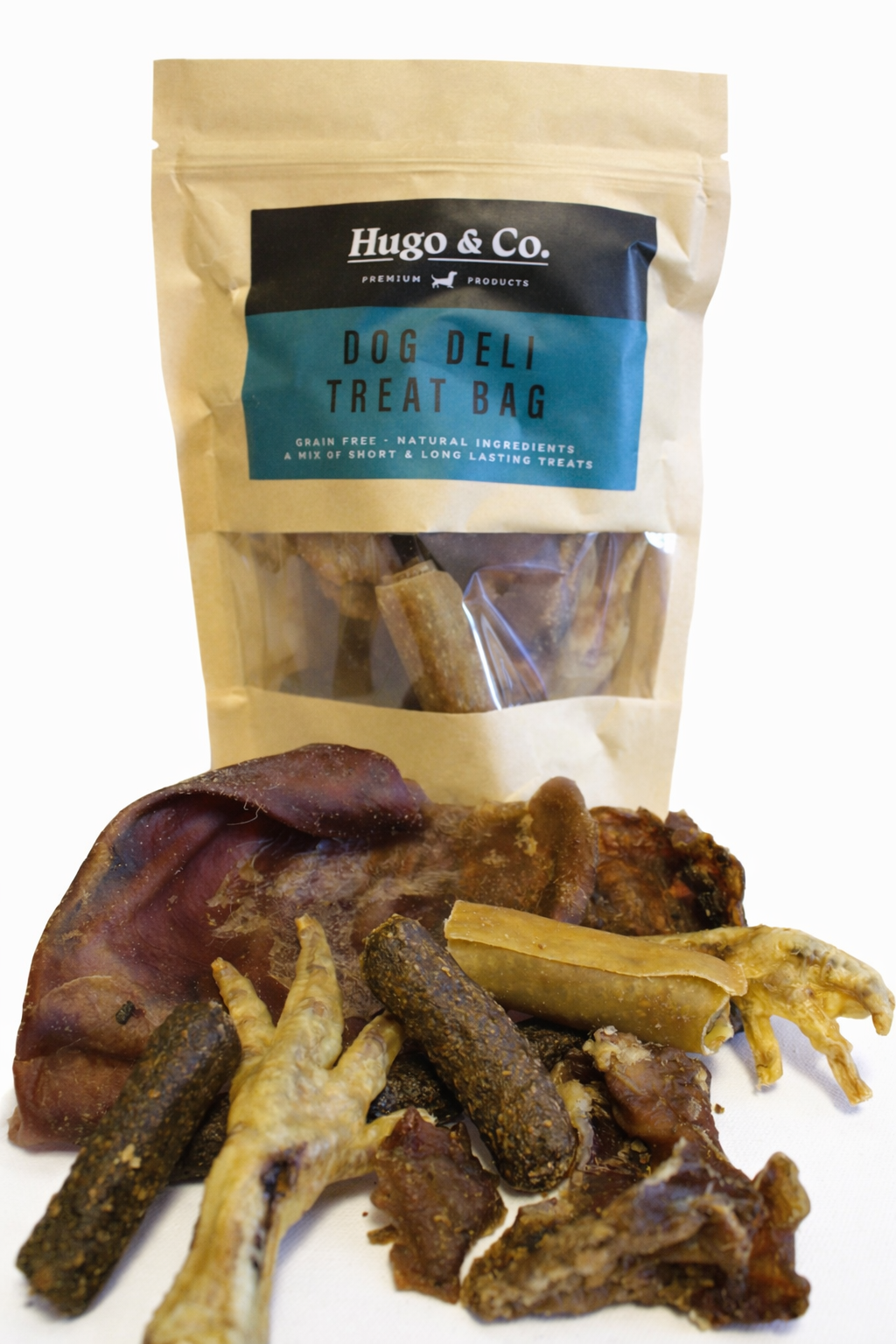 Dog Deli Treat Bag  Natural  Chicken Black Pudding Beef Pigs Ear Sausages