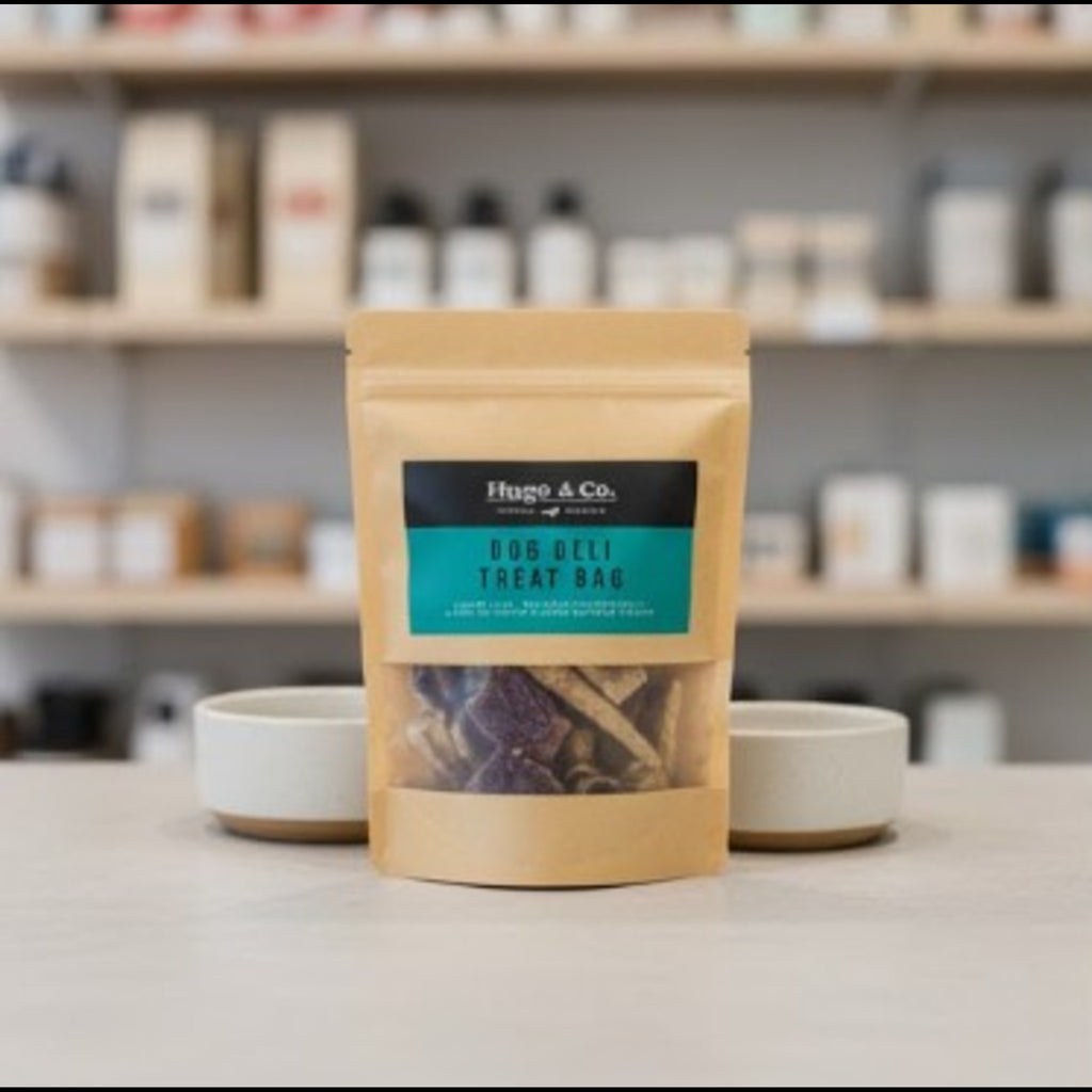 Dog Deli Treat Bag 100% Natural 235g Chicken Black Pudding Beef Pigs Ear Sausages