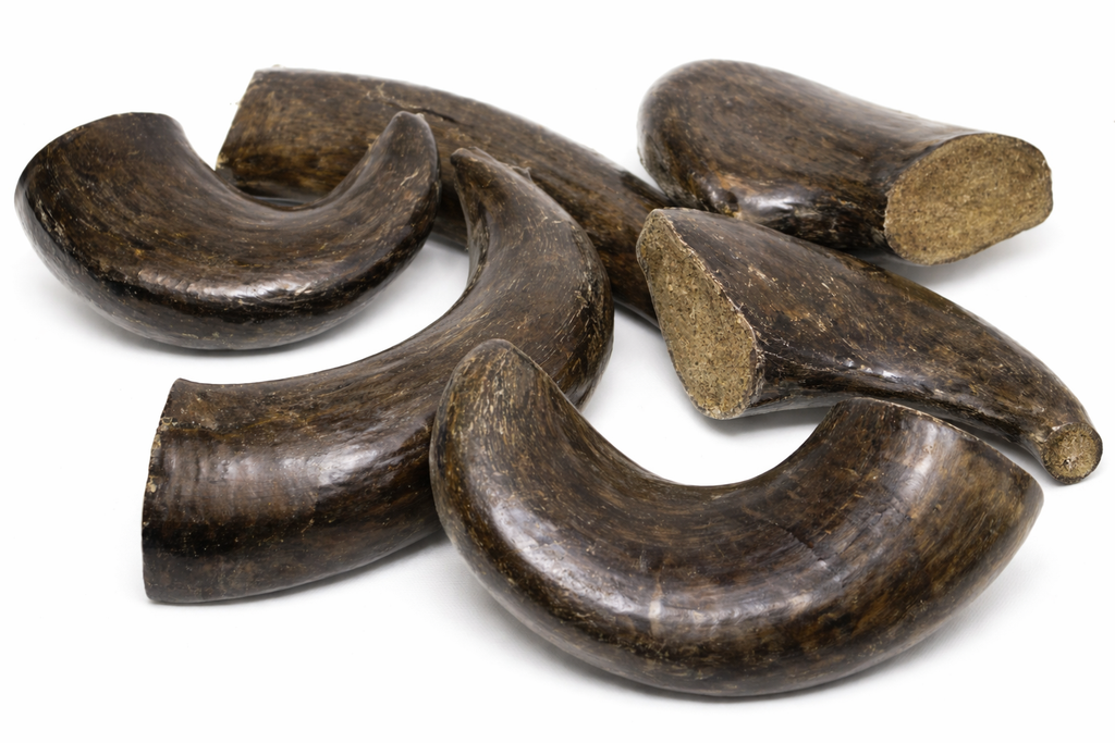 Buffalo Horns with Beef & Chicken Meat Filling Dog TREAT Chew Bone Long Lasting