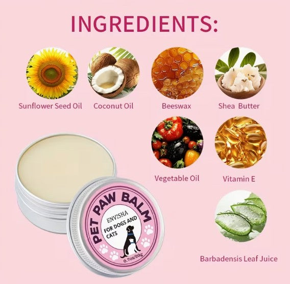 Lick Safe Pet Paw Moisturising Balm Dogs & Cats Cracked Paws Dry Skin