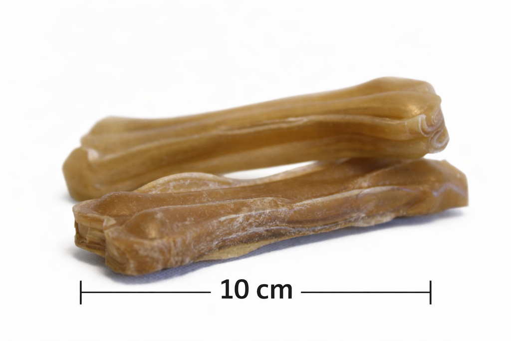 4 Pack Pressed Knuckle Bones Dog Treat Chew Rawhide Snack