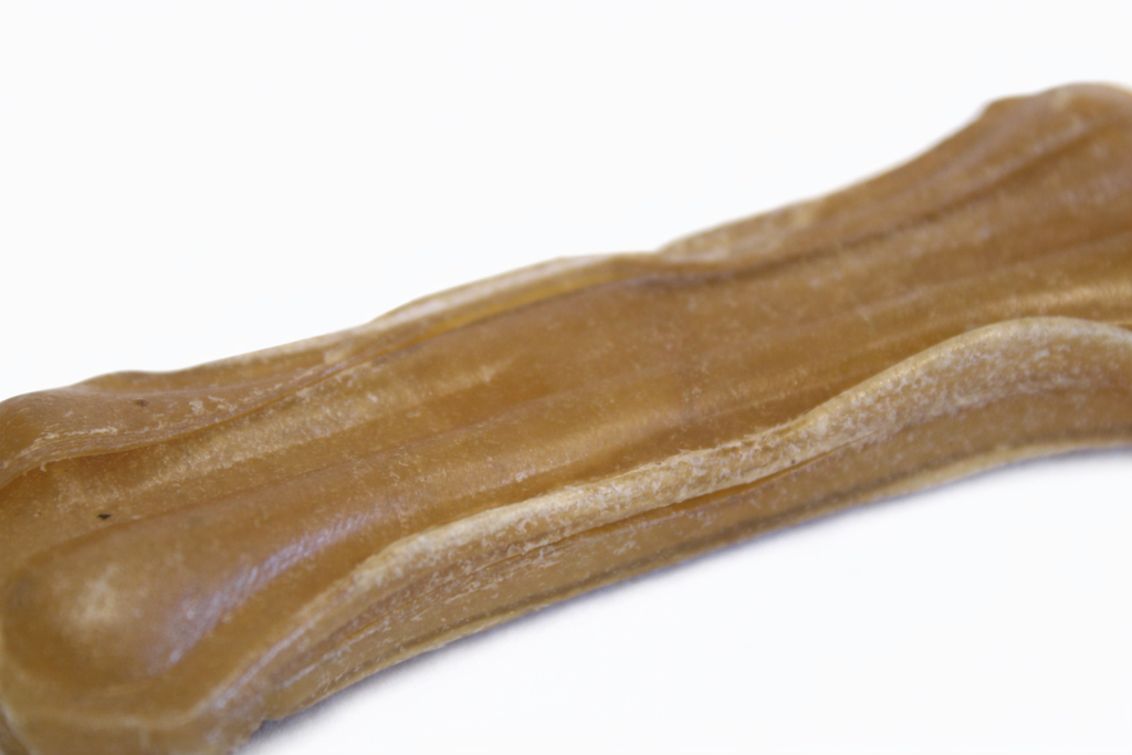 4 Pack Pressed Knuckle Bones Dog Treat Chew Rawhide Snack