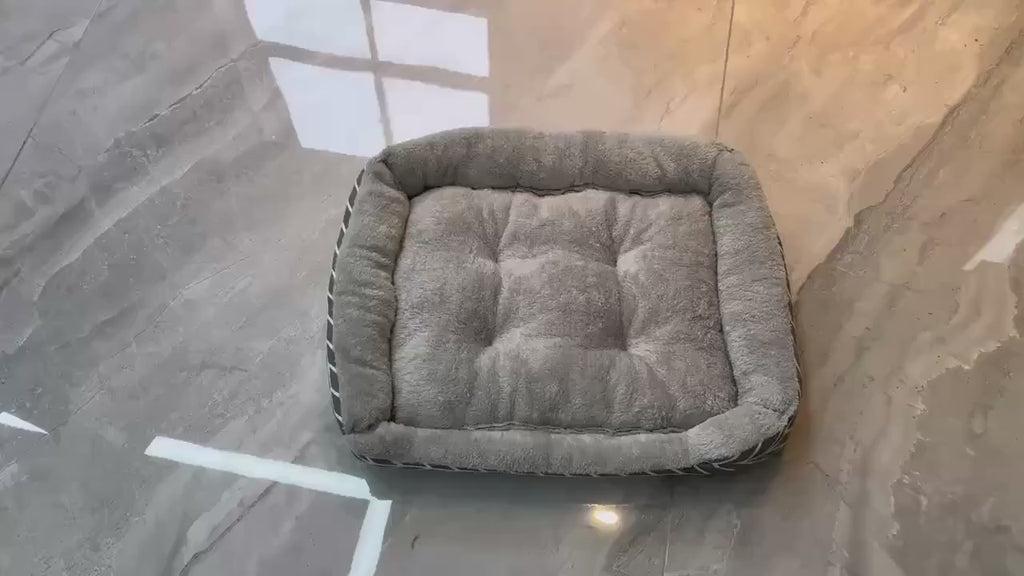 Pet Dog Bed Cat Soft Plush Thick Washable Puppy Cushion Warm Pet