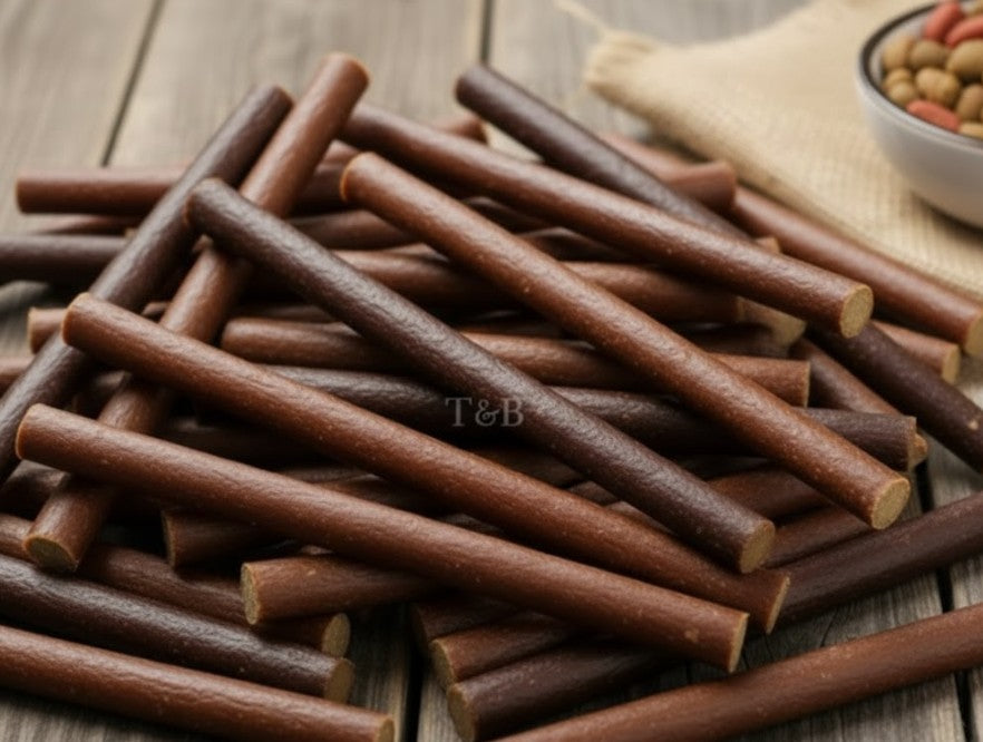 3Pack Salami Dog Stick Large Sausage Treat Snack for Puppy or Adult British Quality