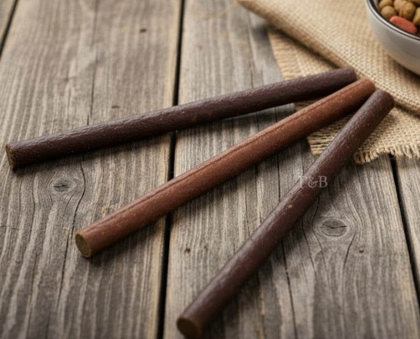 3Pack Salami Dog Stick Large Sausage Treat Snack for Puppy or Adult British Quality