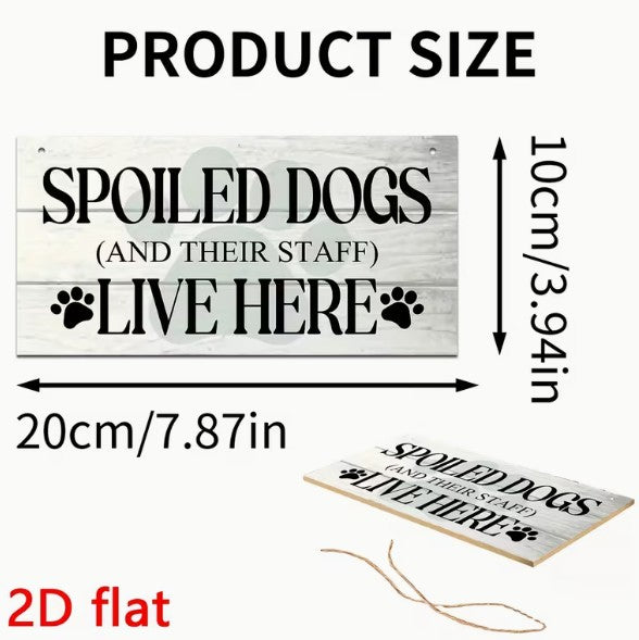 A Dog Lover Wooden Wall Sign Gift Various Quotes Novelty Sign