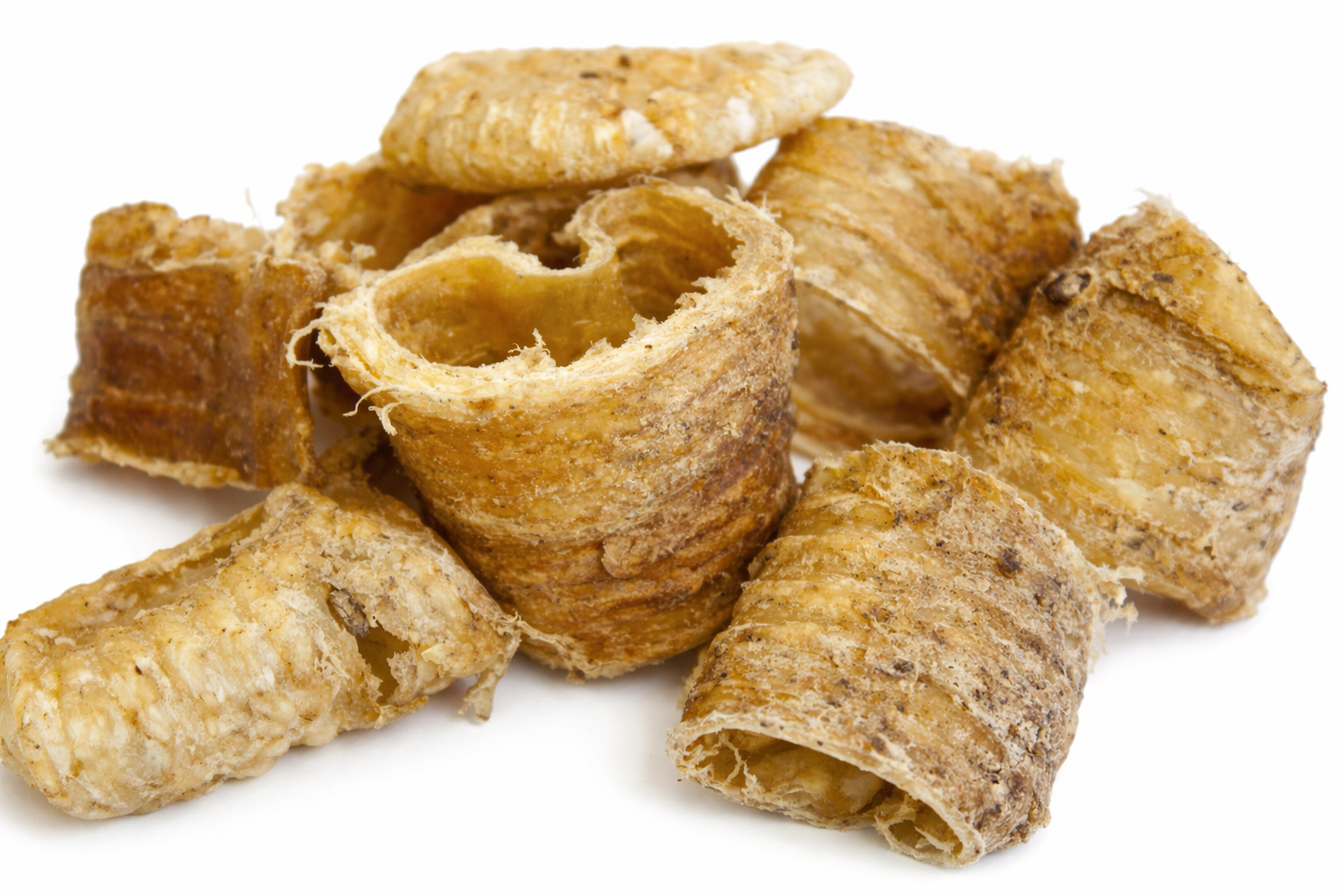 Natural Dog Treat Buffalo/Beef Trachea Rings Crunchy Tasty Clean Teeth